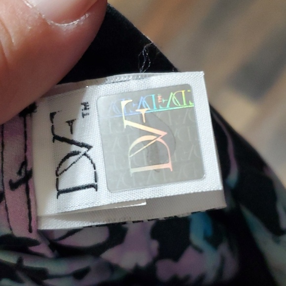 Diane von Furstenberg silk blend purple blue floral tie waist mini Freya dress - Picture 5 of 9